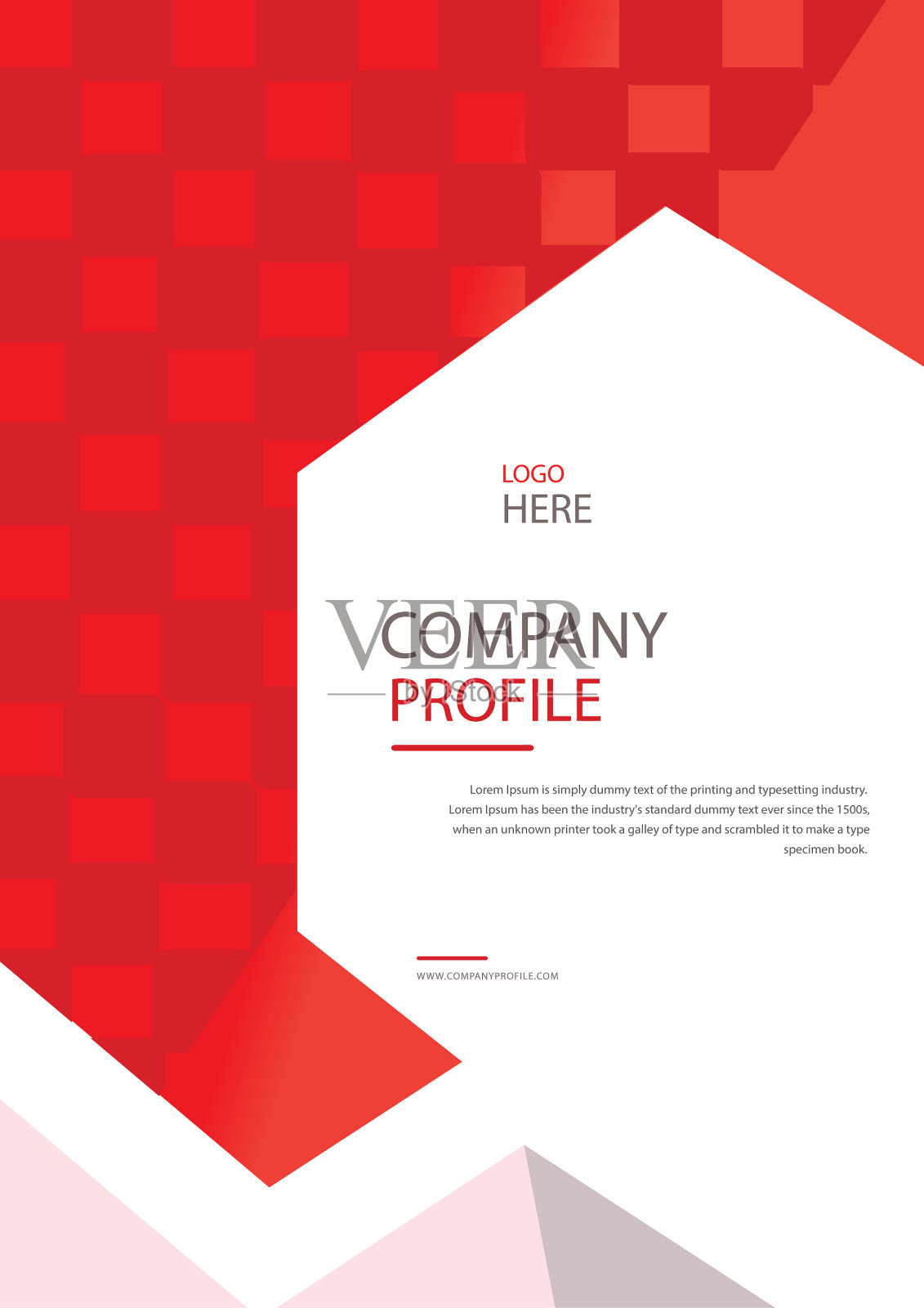 最佳公司简介设计模板插画图片素材