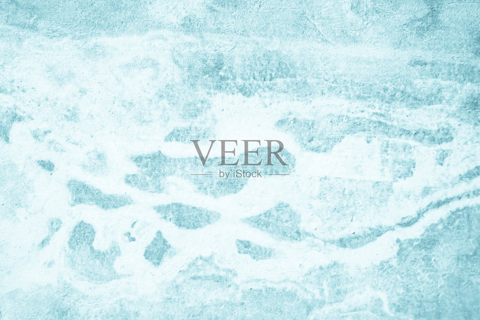 柔和的蓝色和白色混凝土石材纹理背景在夏季壁纸。水泥和沙质复古墙面。混凝土抽象墙面为浅青色，水泥纹理为薄荷绿色为设计。照片摄影图片