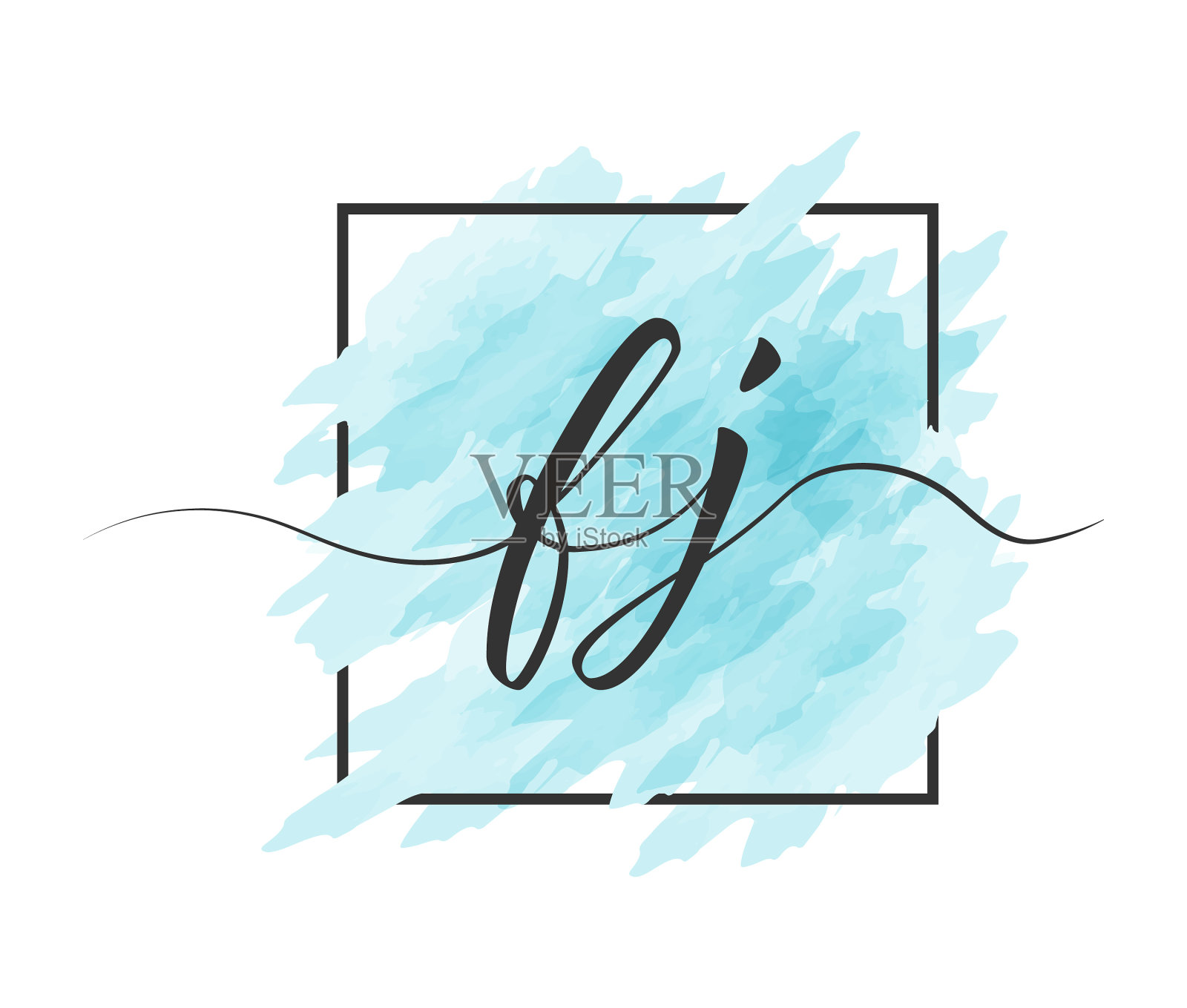 小写字母f和j是设计元素图片