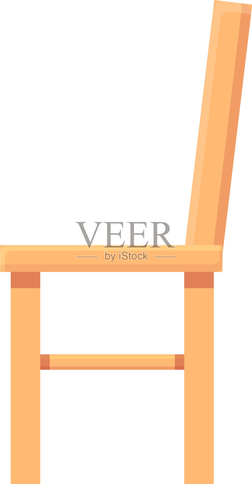 小木椅图标卡通木设计元素图片