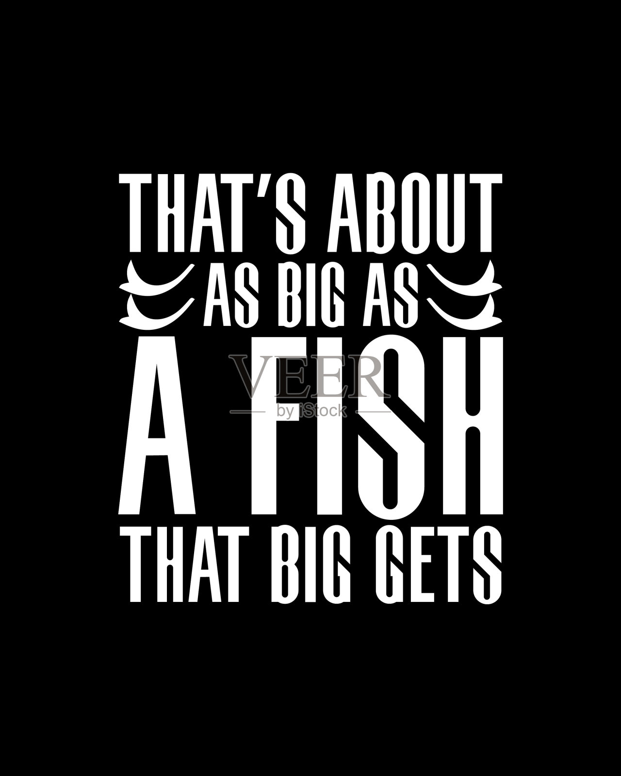 这是一条大鱼能到手的最大的鱼插画图片素材