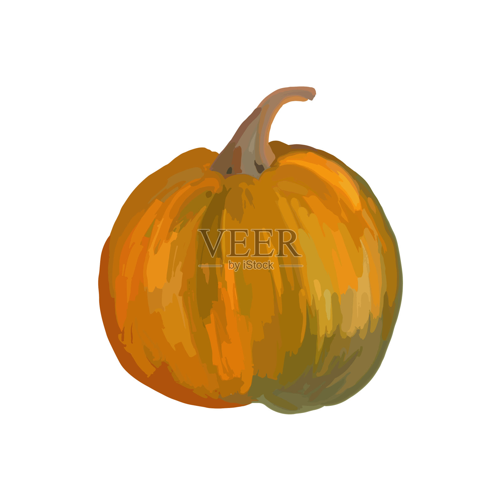 黄绿色的南瓜设计元素图片