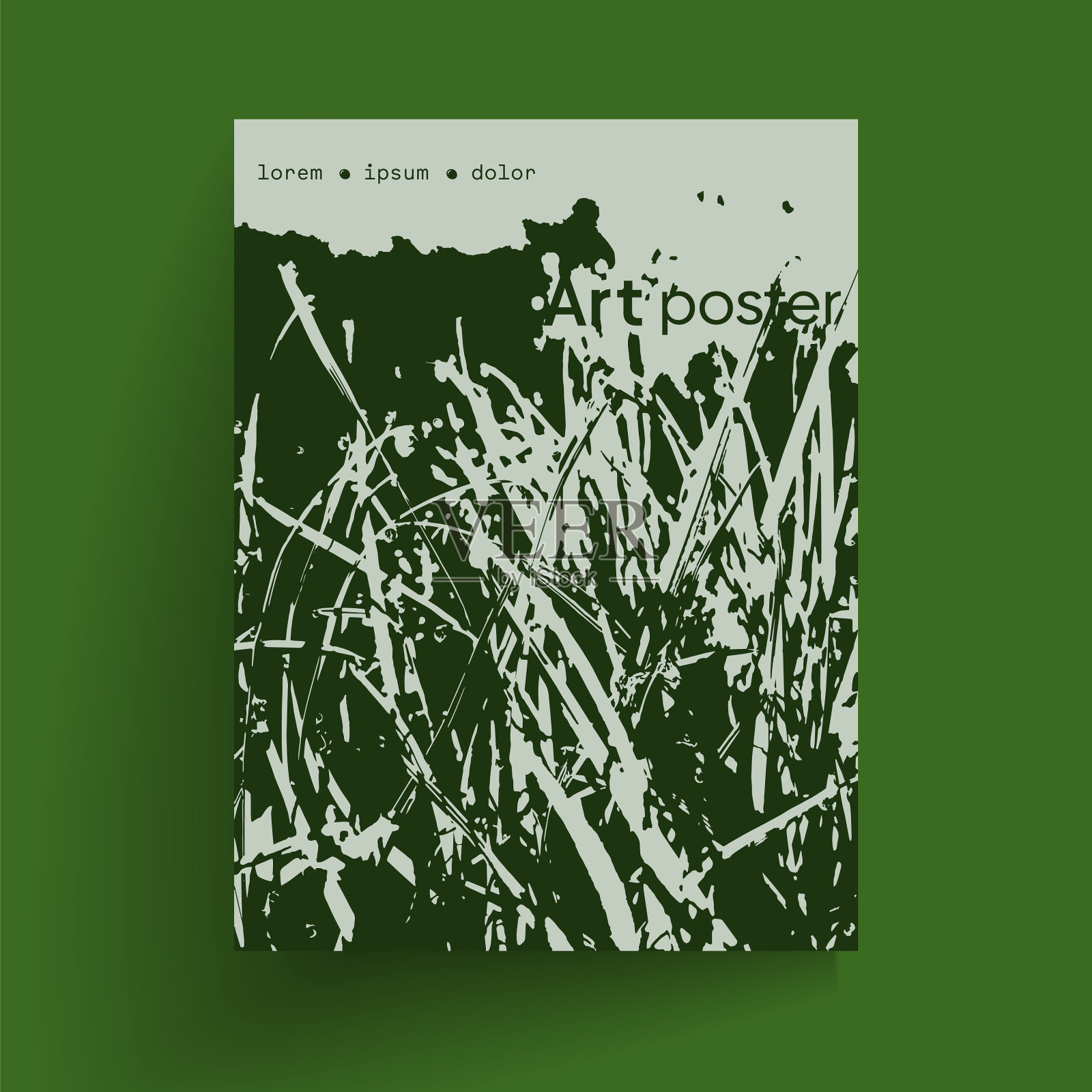 时尚的艺术展示艺术海报插画图片素材