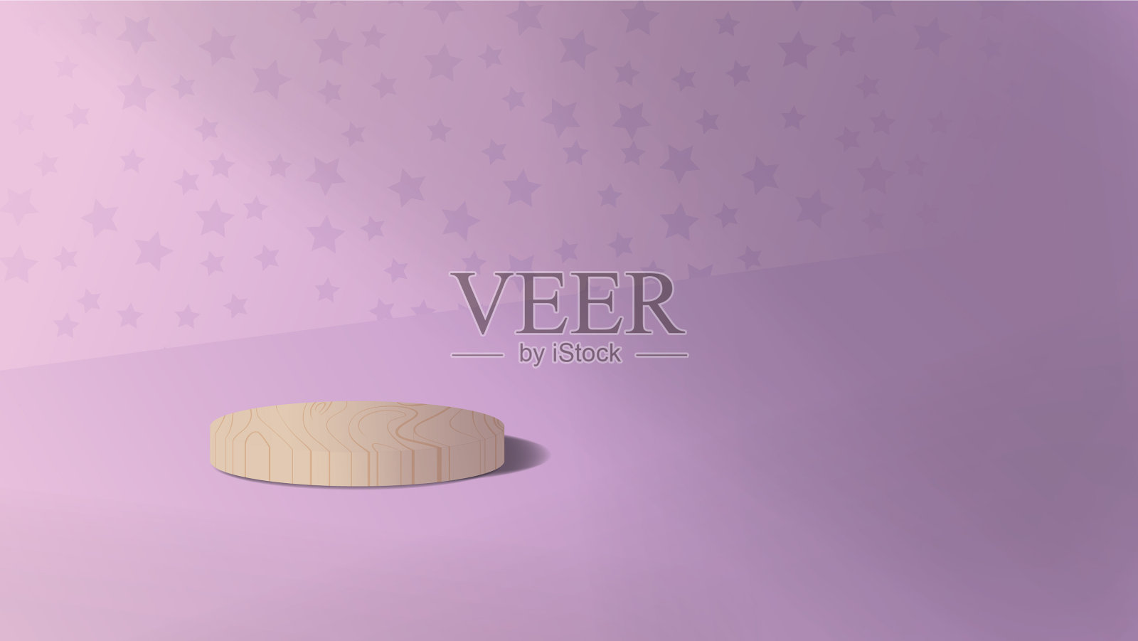 圆筒木裙台以紫色为背景插画图片素材