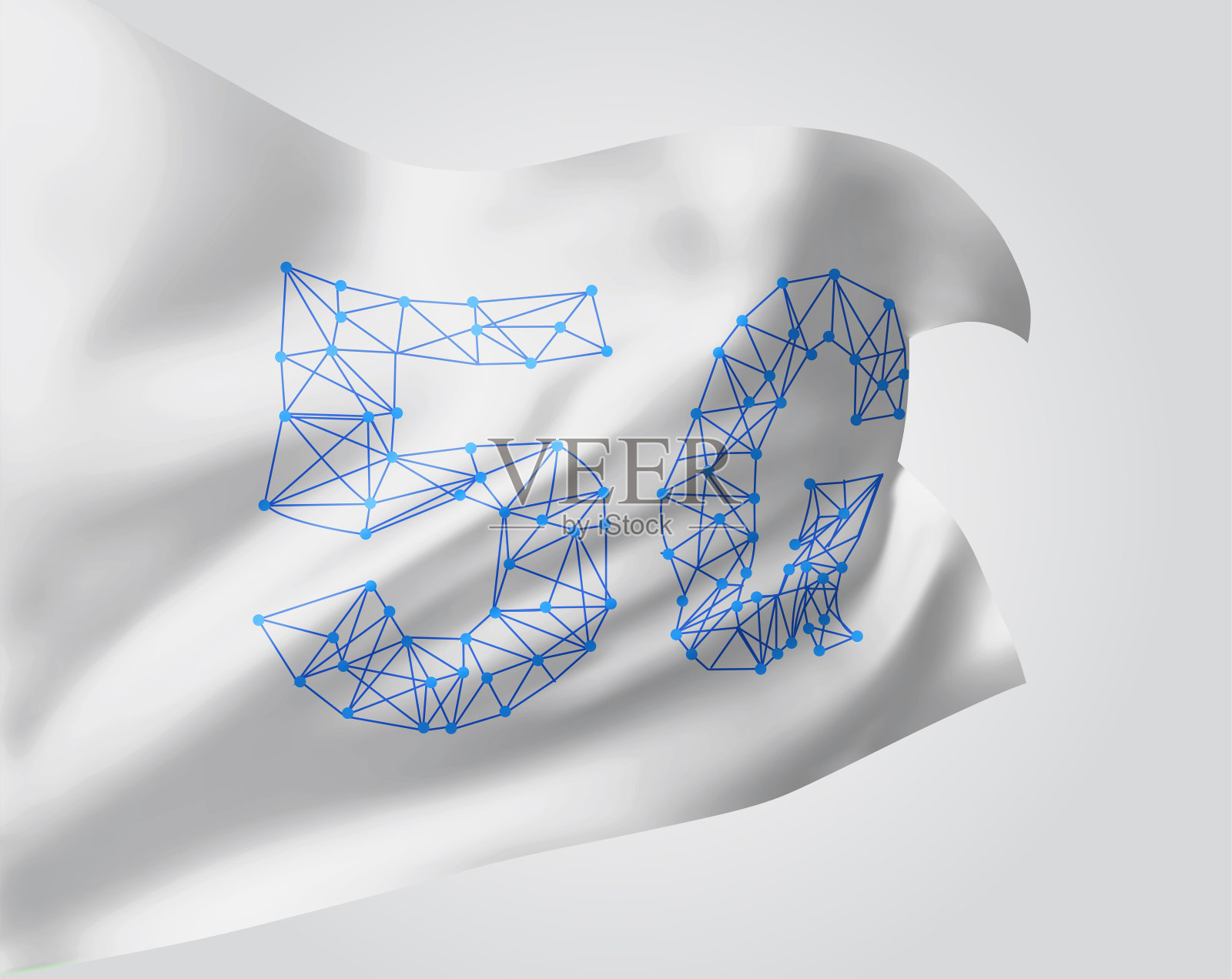 矢量3d标志在背景上插画图片素材