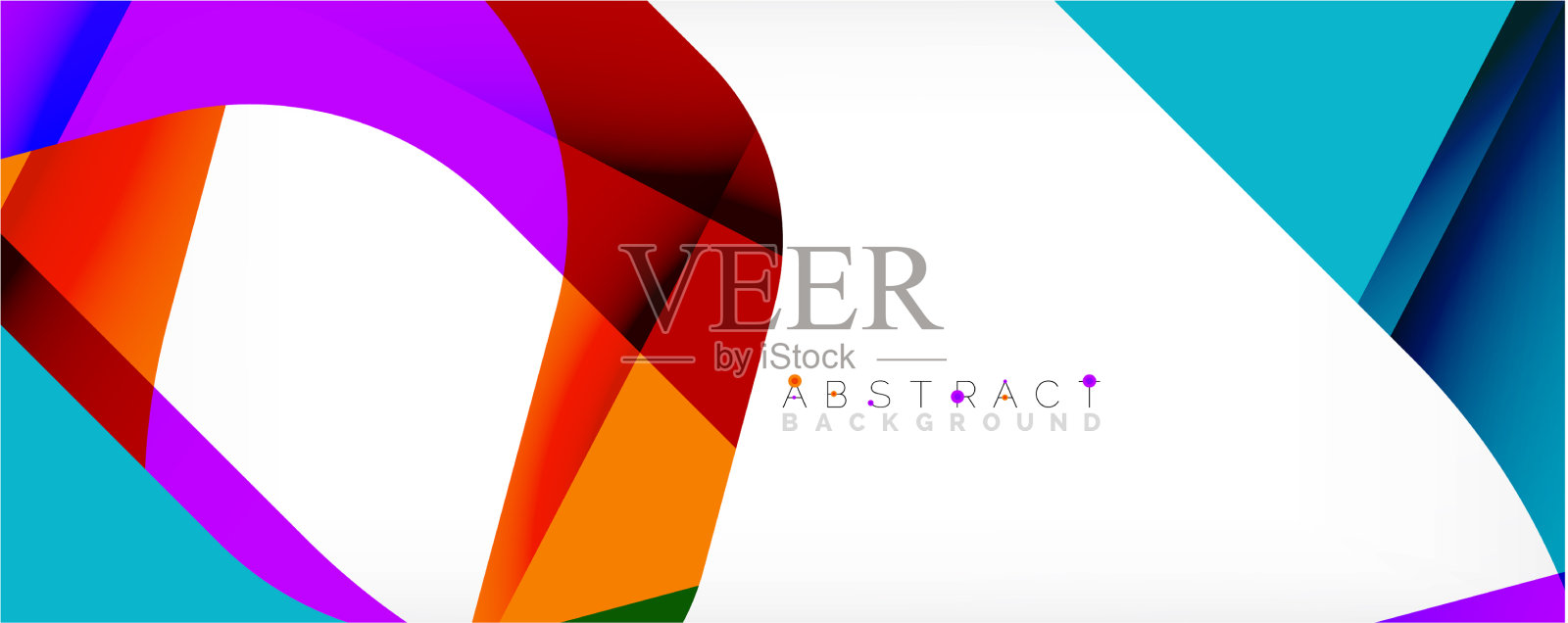 最小抽象背景-颜色重叠插画图片素材