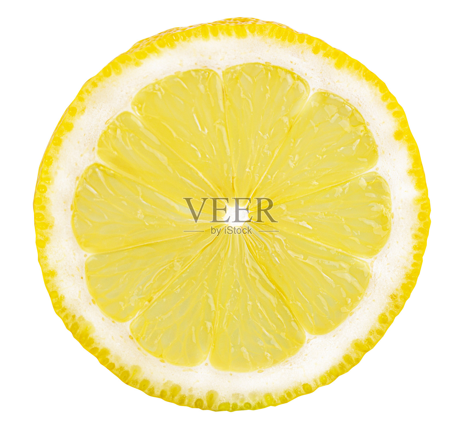 柠檬片孤立的白色背景与剪切路径照片摄影图片