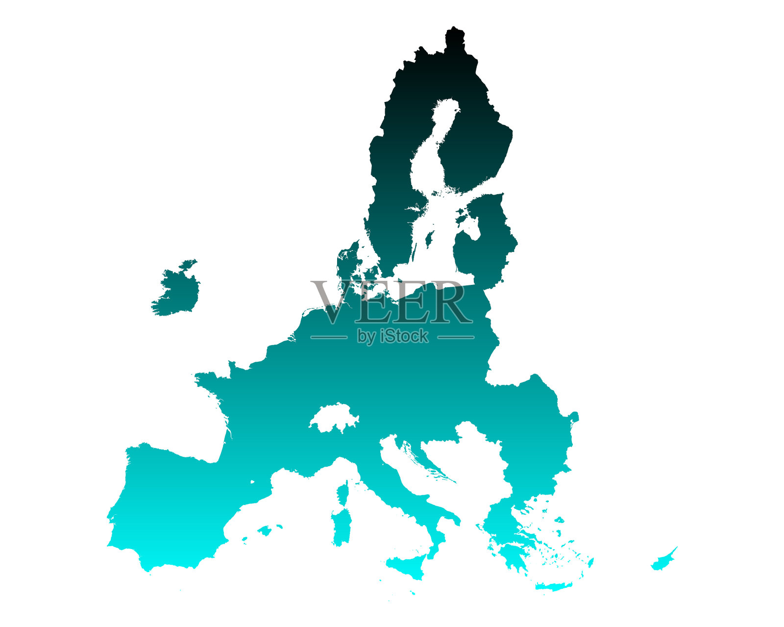 地图欧盟插画图片素材