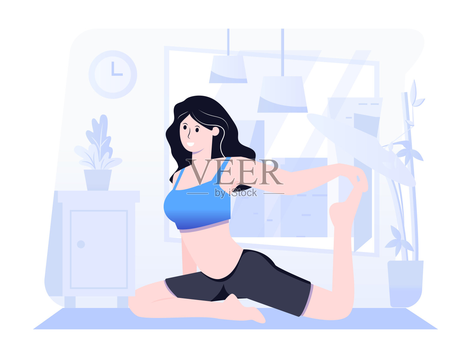 低肺插画图片素材