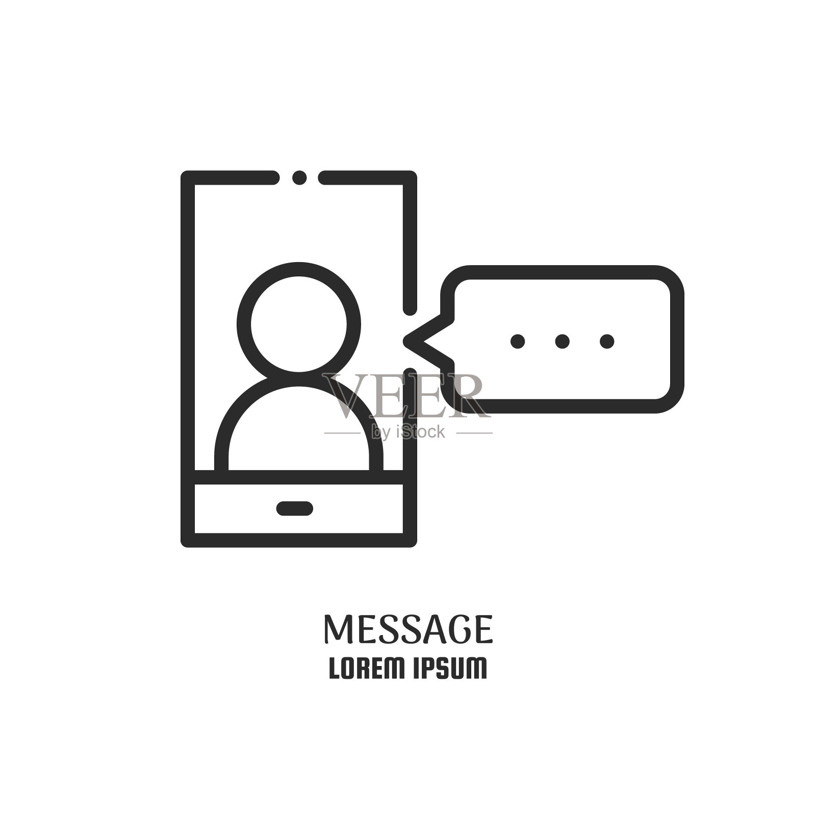 在线会议相关线路图标图标素材