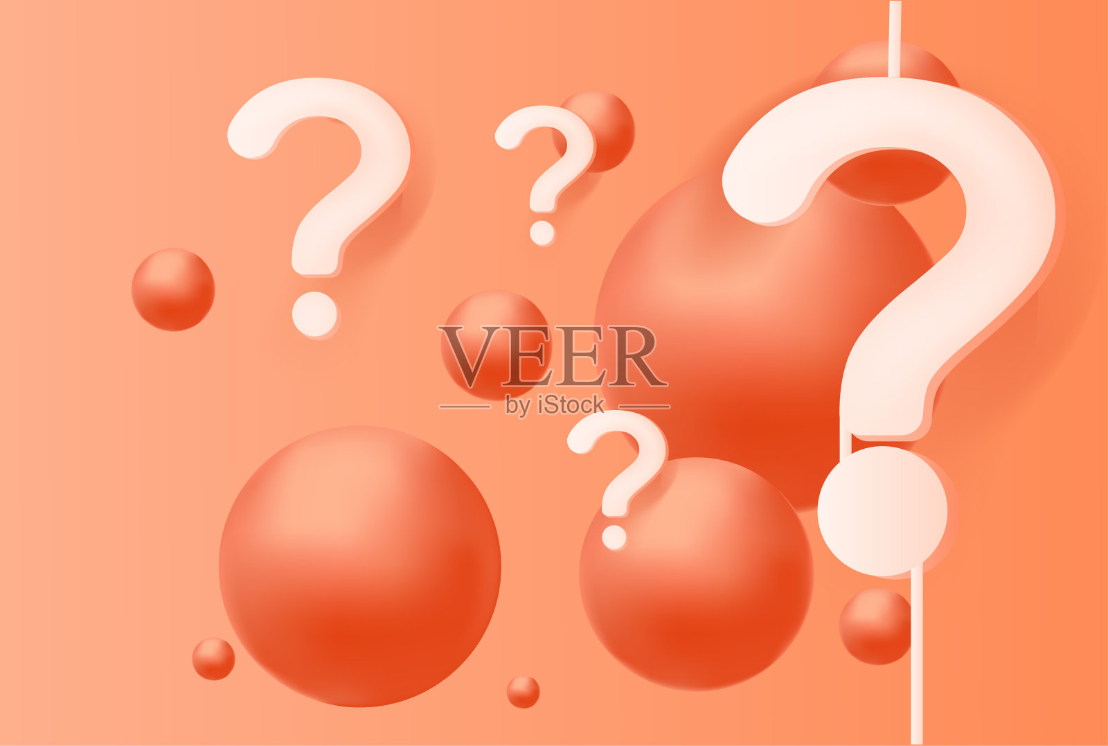 问号的概念插画图片素材