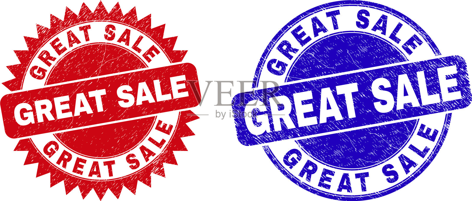 大售圆形和玫瑰形印章用设计元素图片