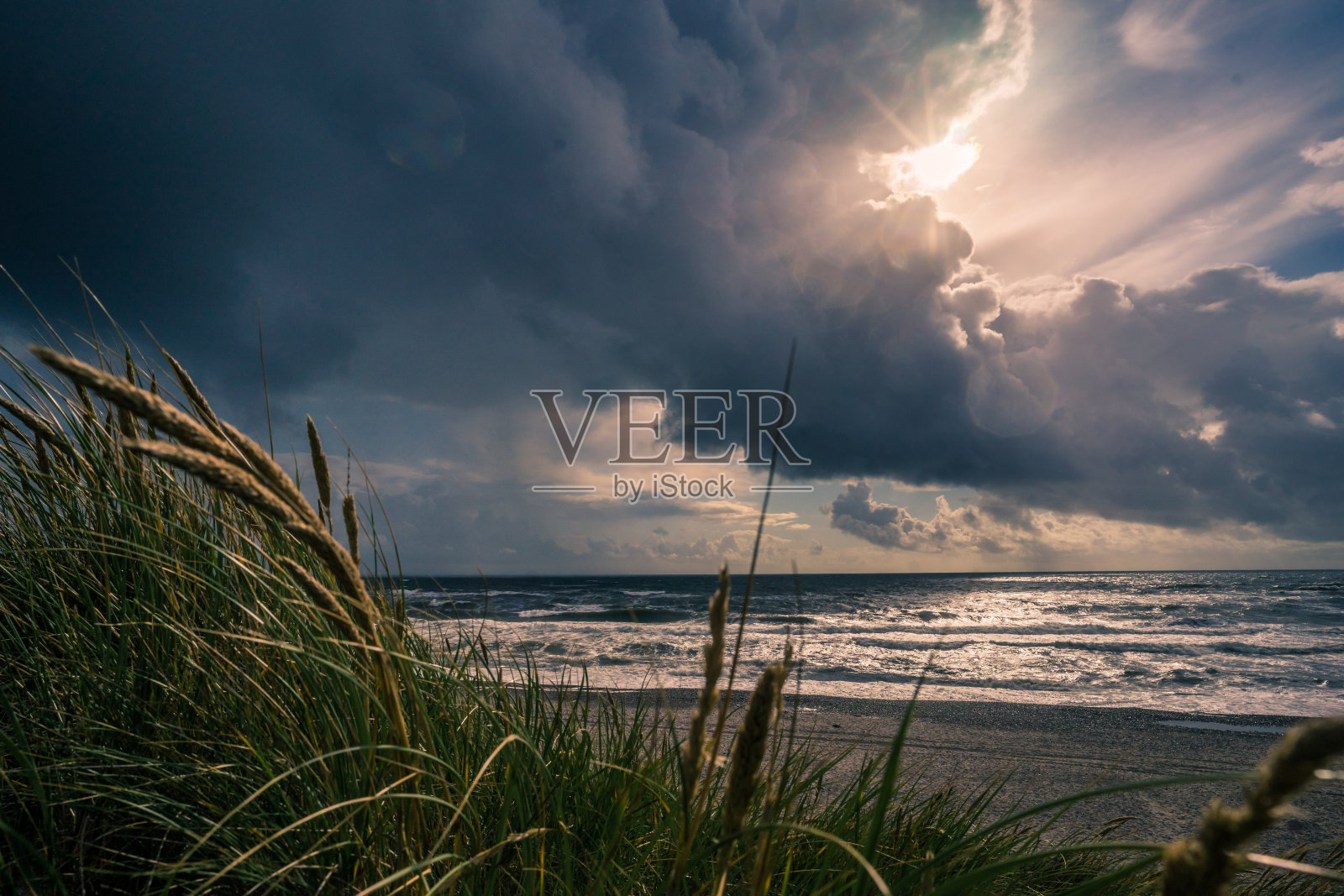 北海Vesterhavet丹麦照片摄影图片