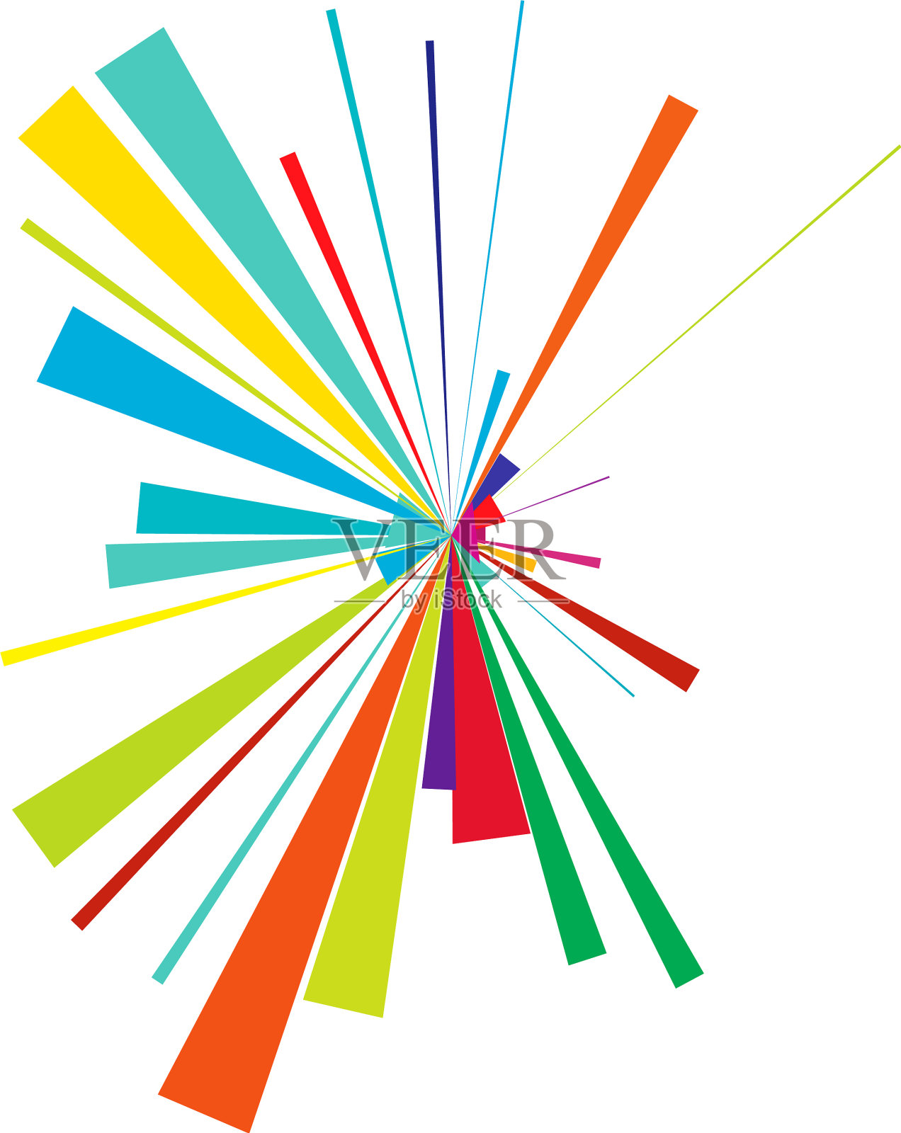 射线辐射束射线线星爆插画图片素材