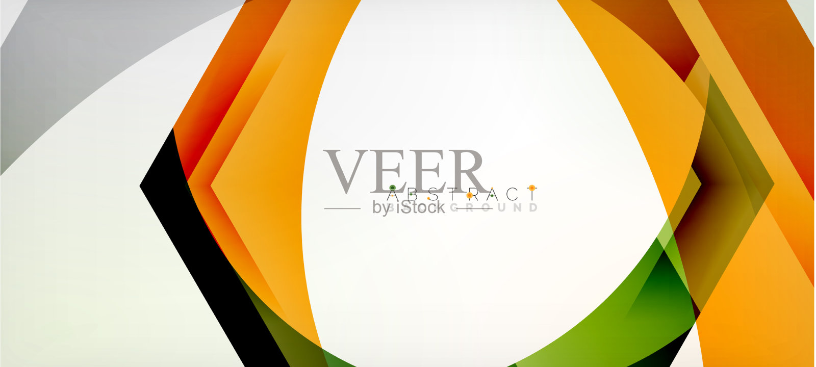 透明六边形几何形状抽象插画图片素材