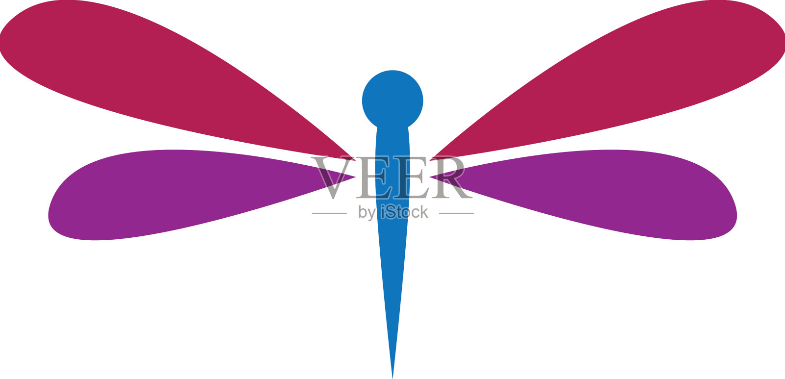 蜻蜓的标志设计元素图片