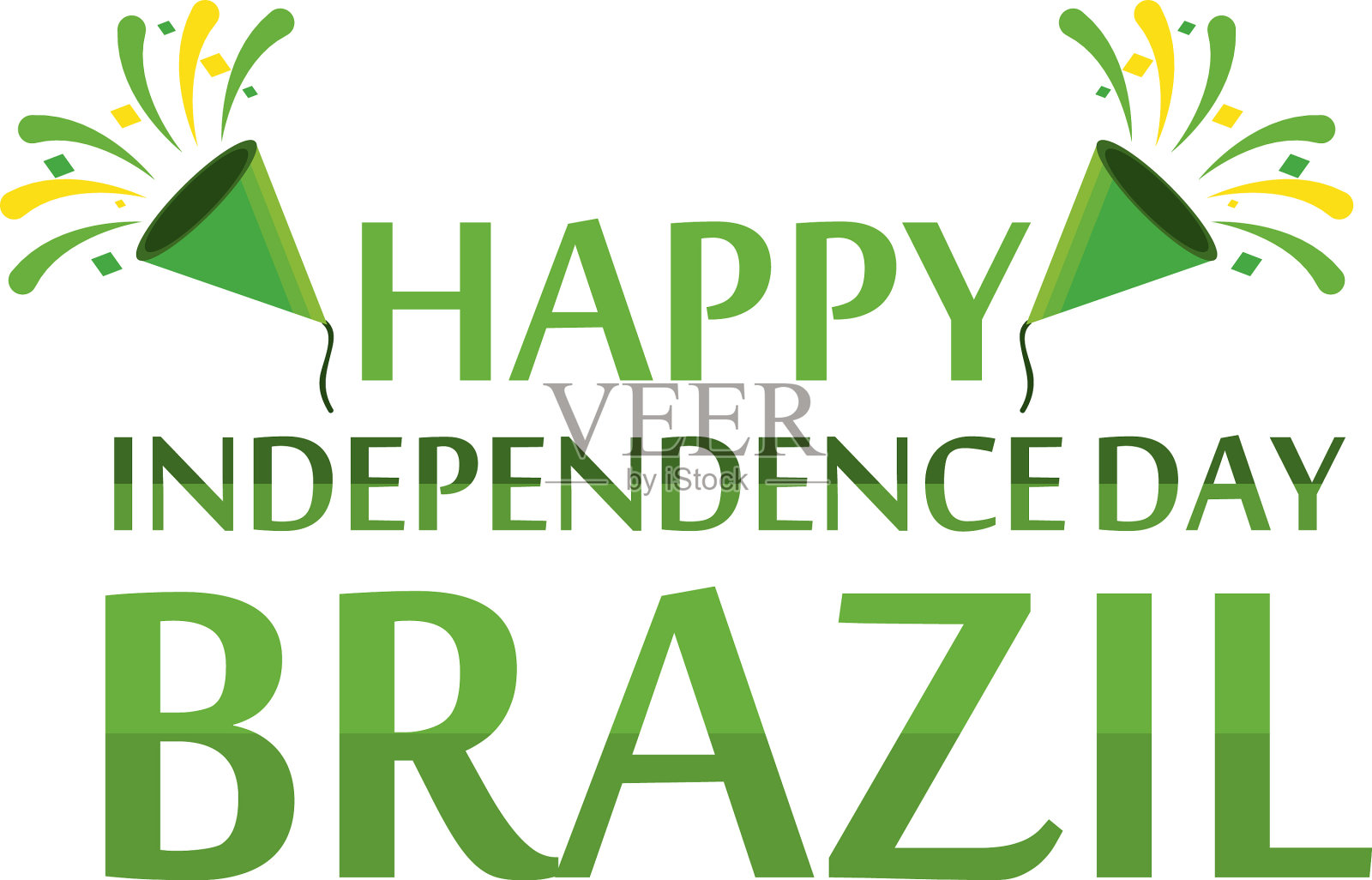 巴西独立日庆典插画图片素材