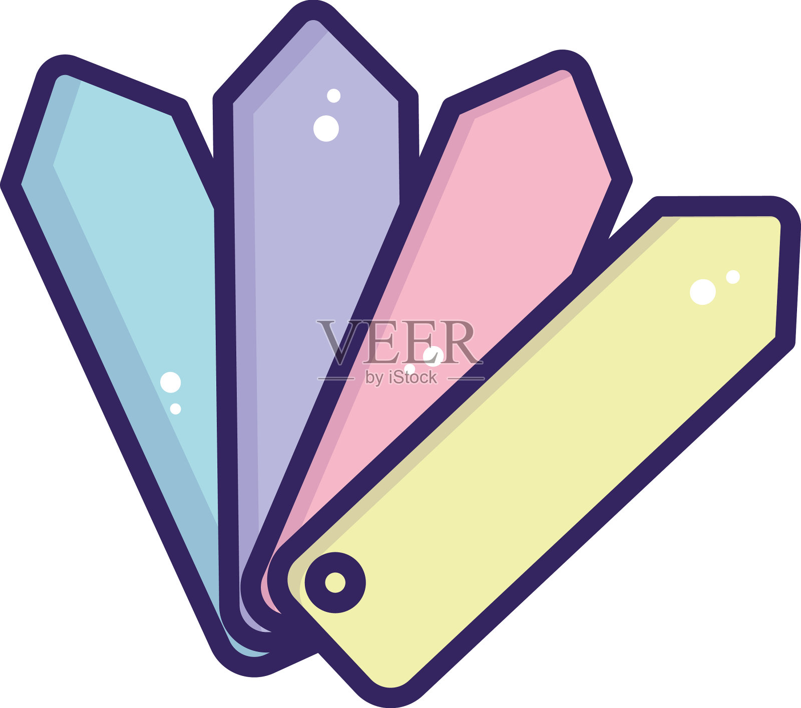 孤立的贴纸标签图标学校供应图标设计元素图片