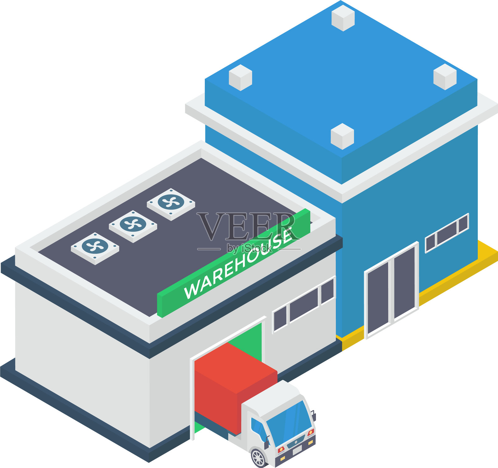 仓库包裹存储设计元素图片