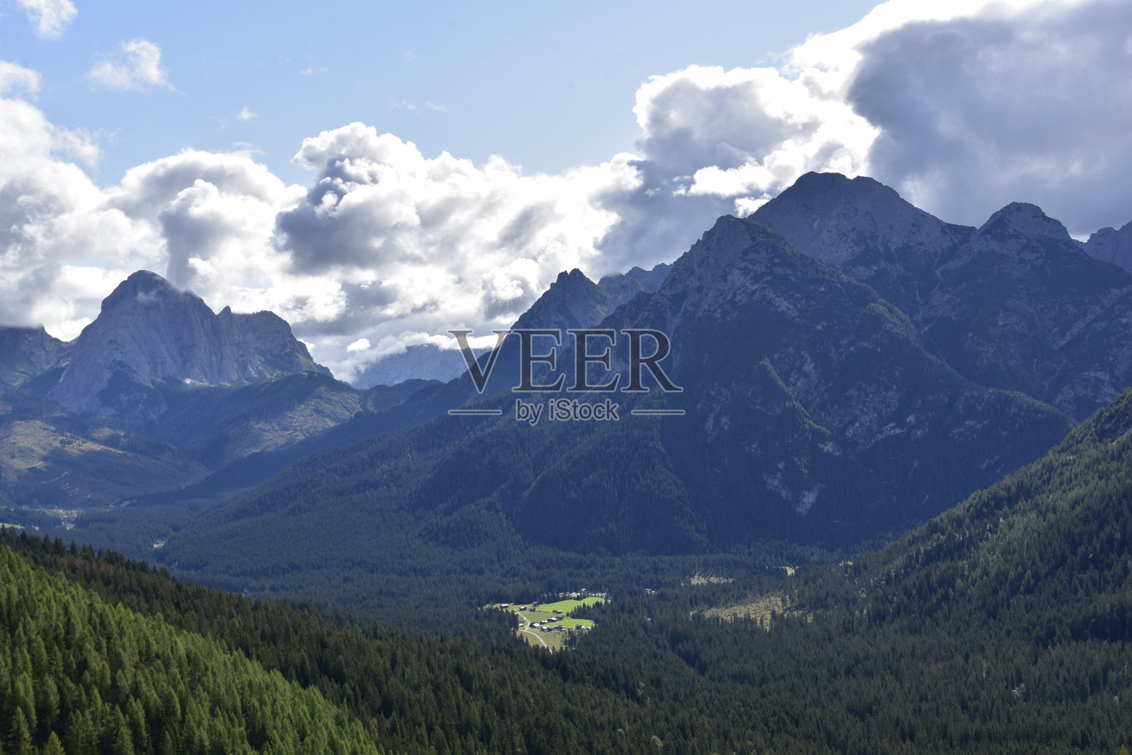 Visdende山谷，白云石山脉，意大利照片摄影图片