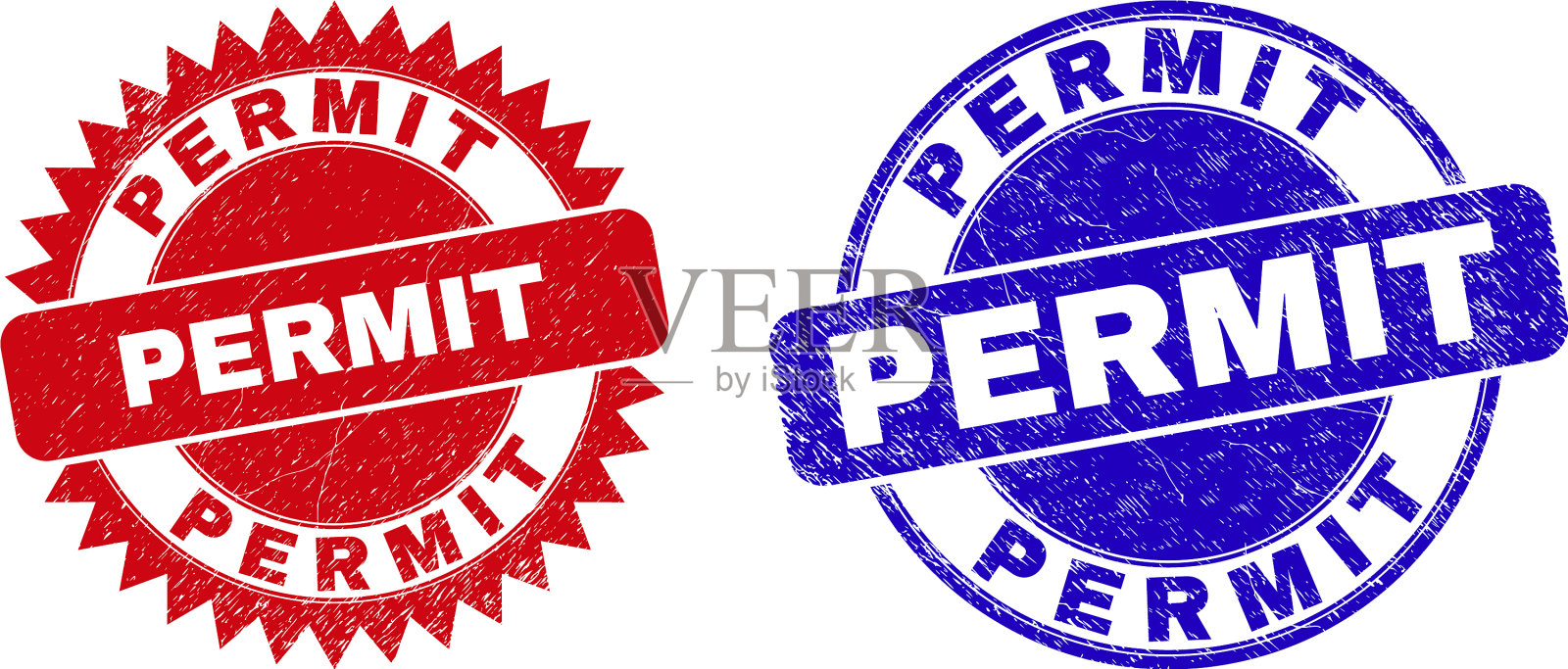 允许圆形和玫瑰形水印带有垃圾插画图片素材