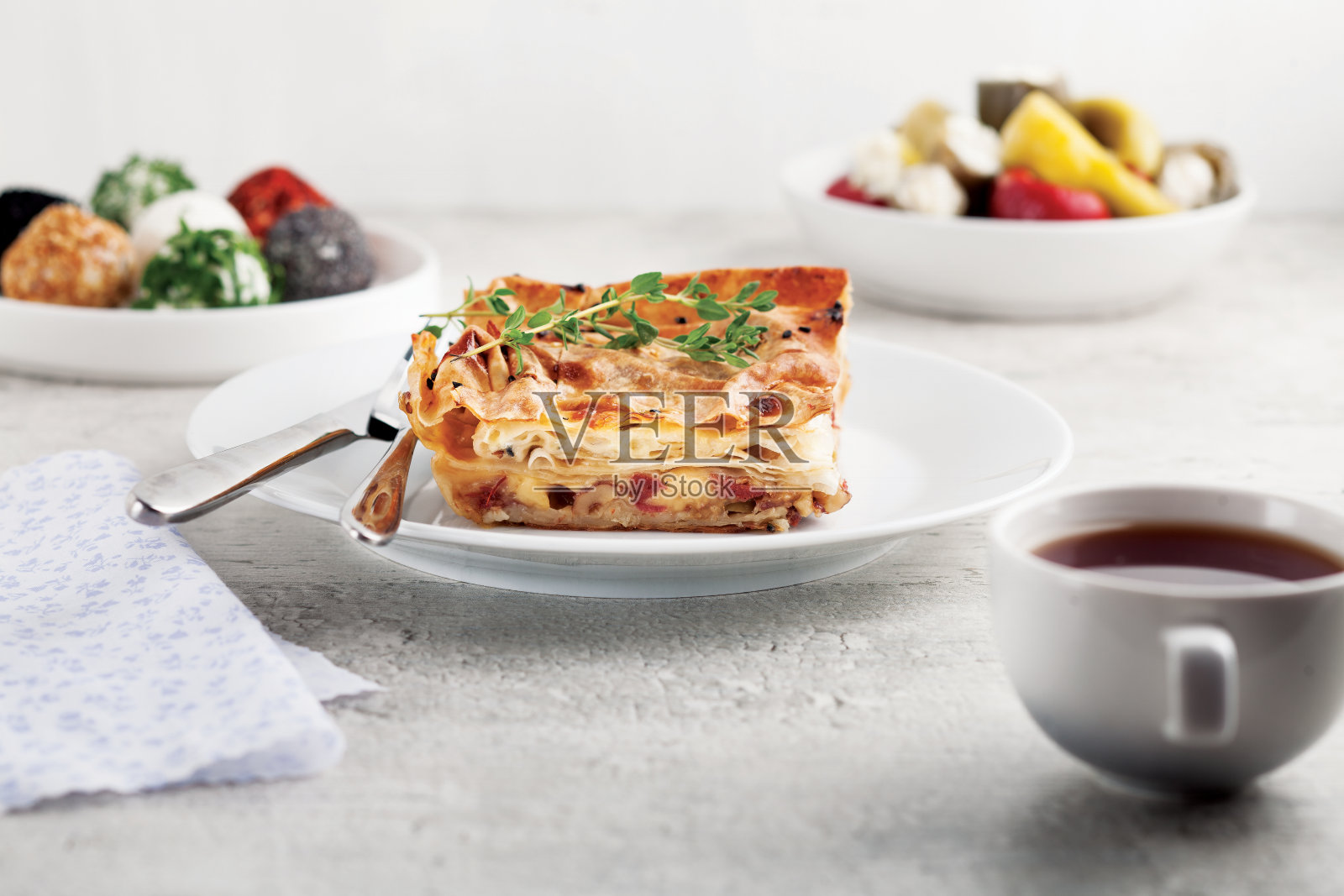 土耳其博雷克酥皮点心照片摄影图片