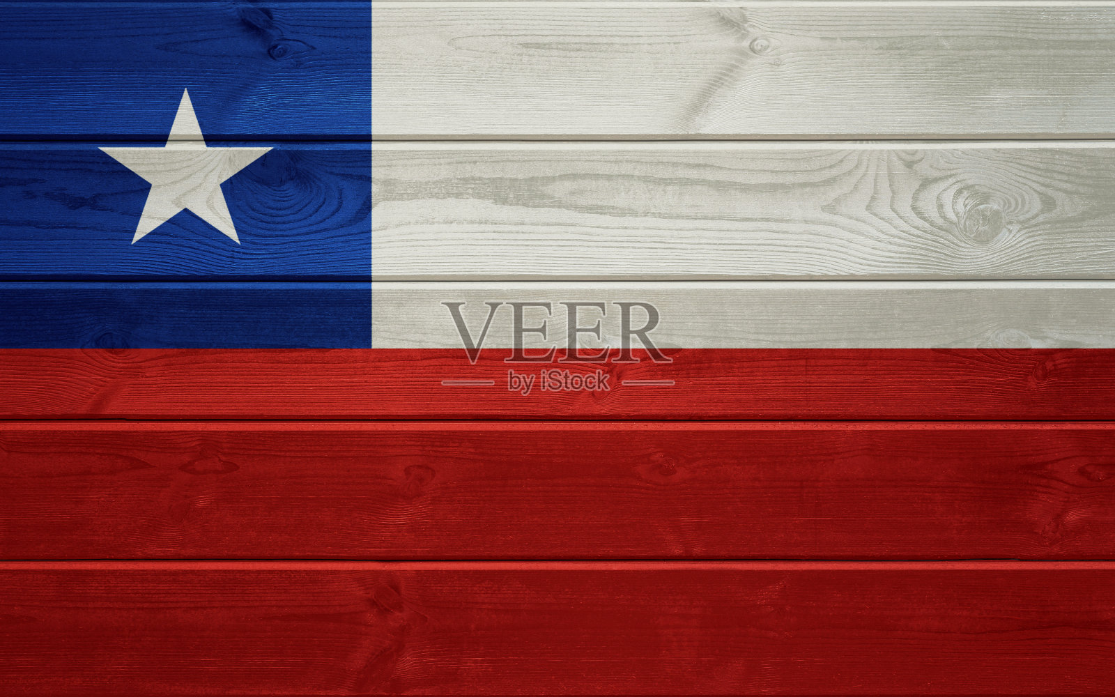 旧木面上的智利国旗照片摄影图片