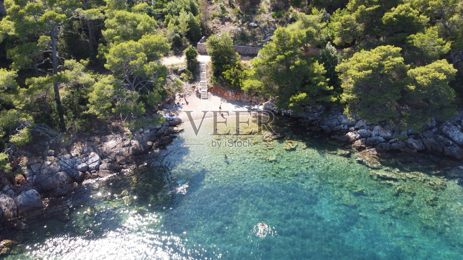 杜布罗夫尼克海滩照片摄影图片