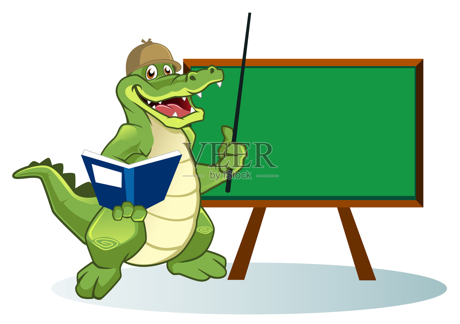 鳄鱼吉祥物卡通设计元素图片