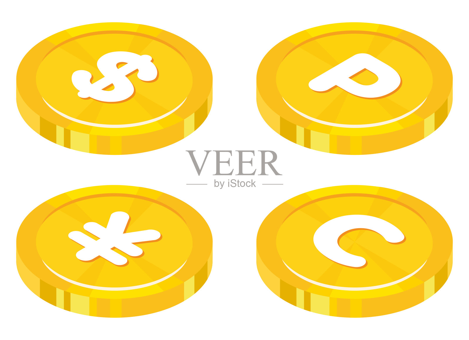 金币插图图标素材