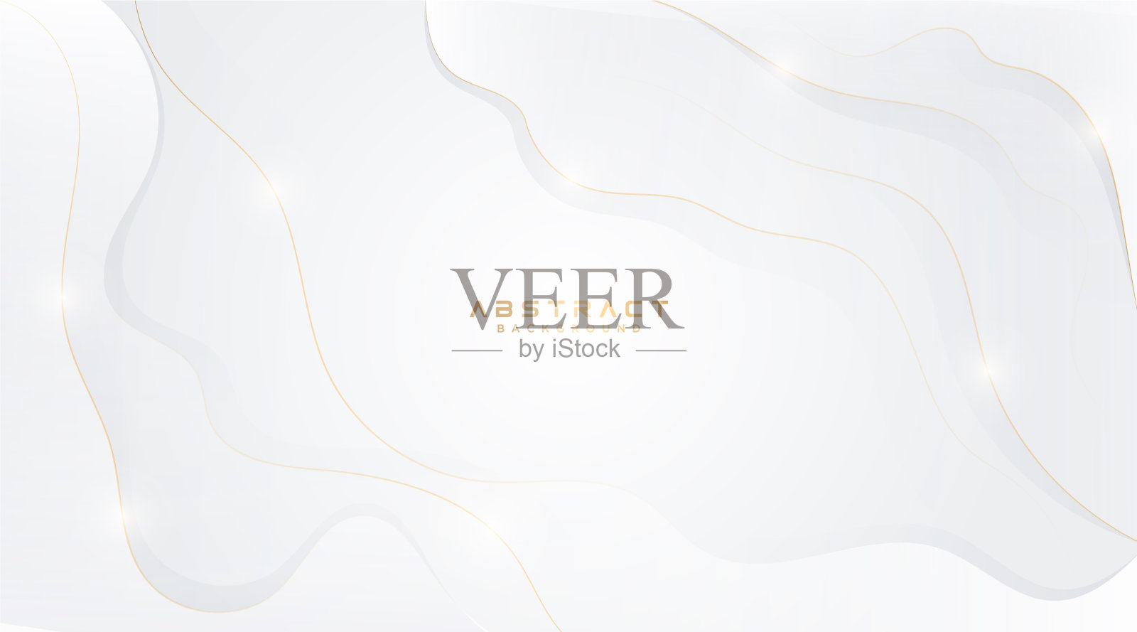 抽象现代灰白色渐变波设计模板素材