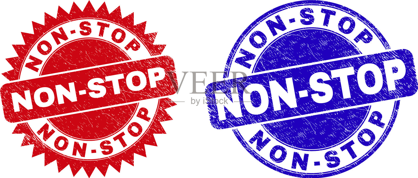 不间断的圆形和玫瑰形邮票已被腐蚀插画图片素材