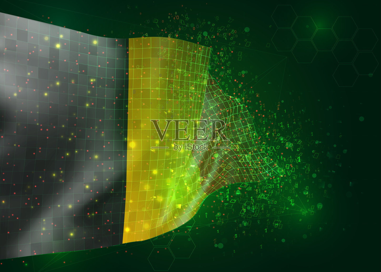 矢量3d标志在背景上插画图片素材