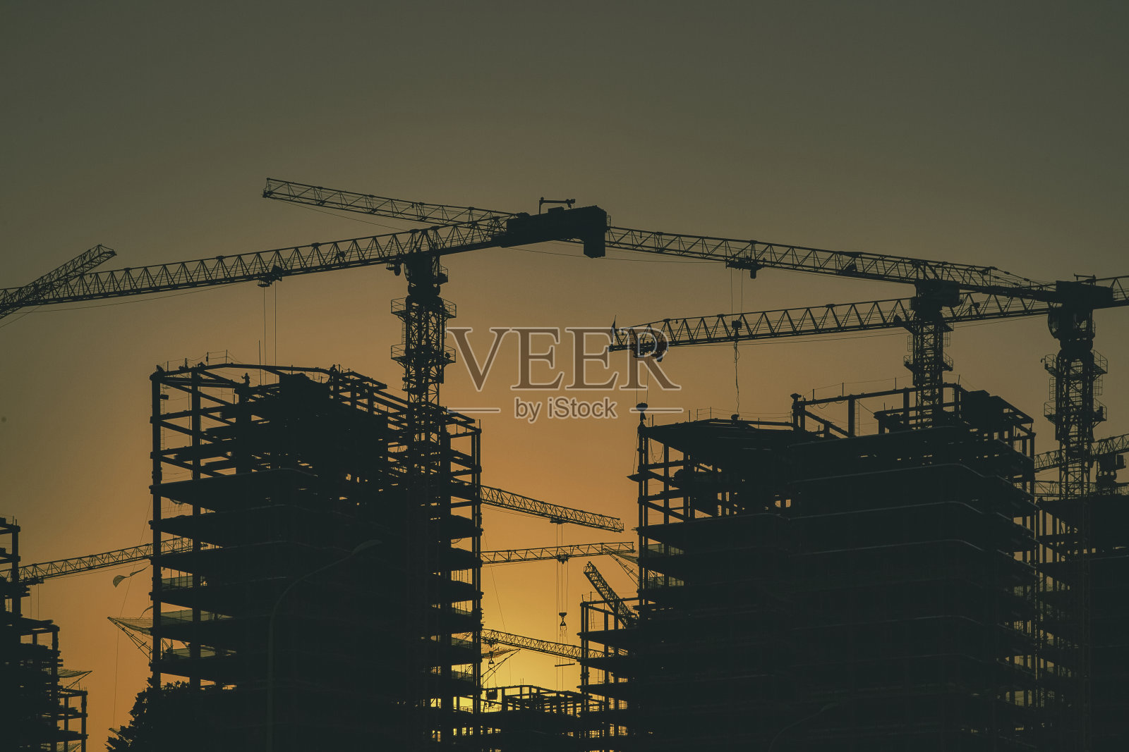 建筑起重机照片摄影图片