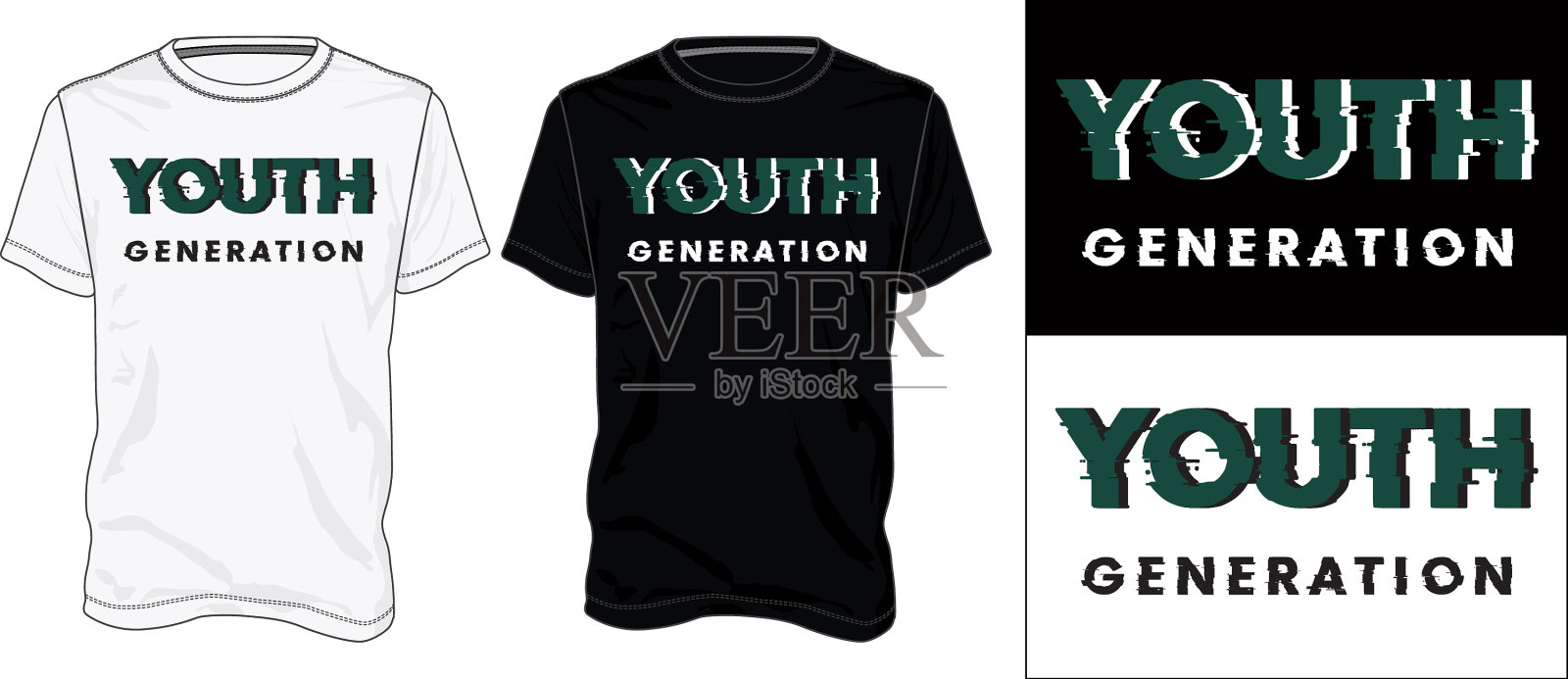 排版t恤设计准备打印插画图片素材