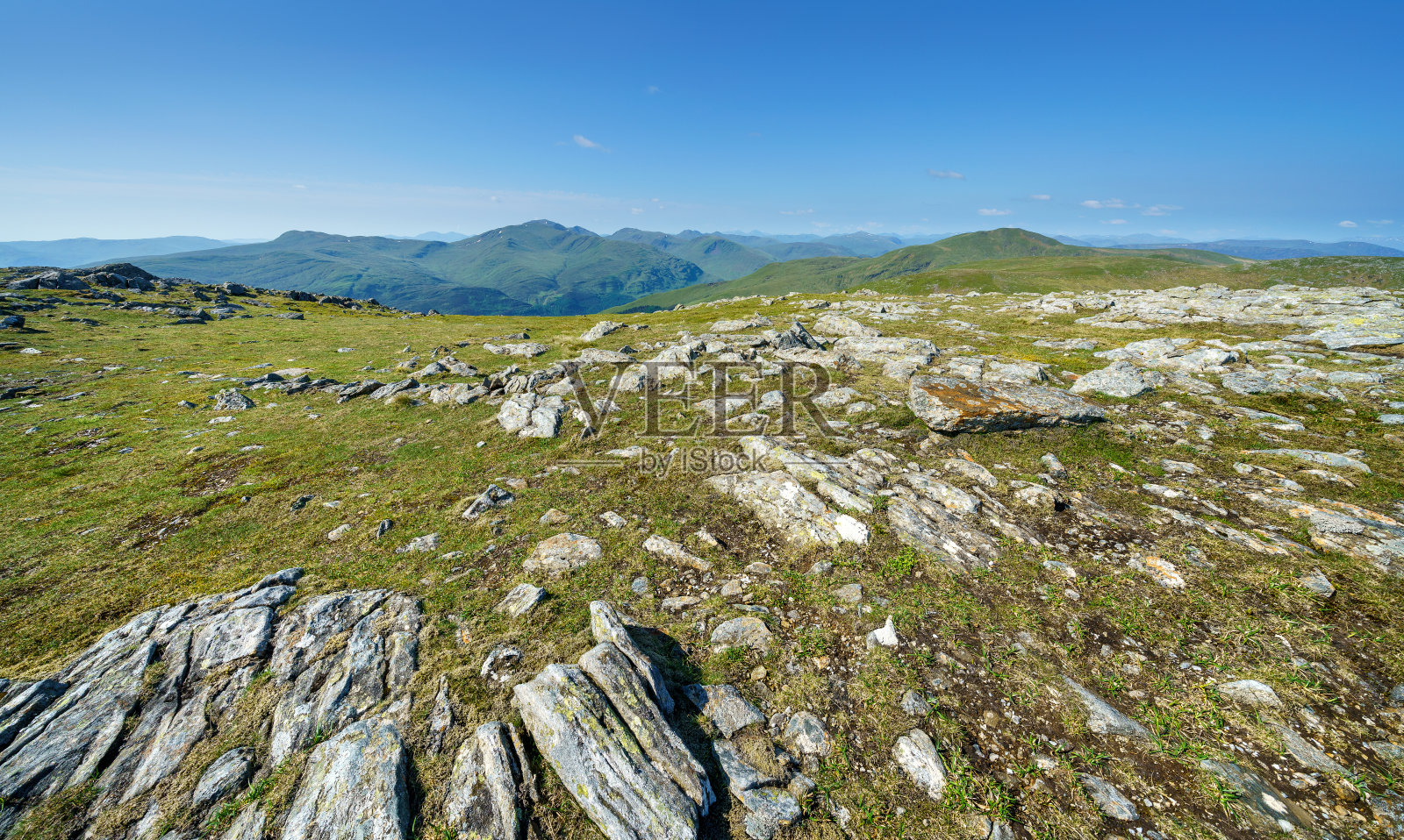 远眺苏格兰高地山脉照片摄影图片