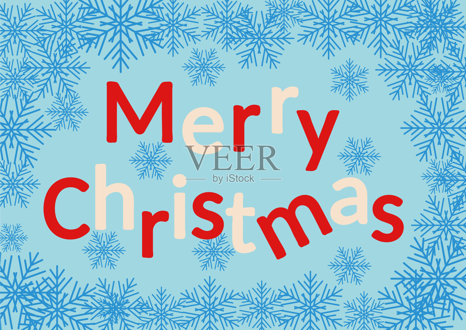 圣诞节和新年快乐是时尚的模板插画图片素材