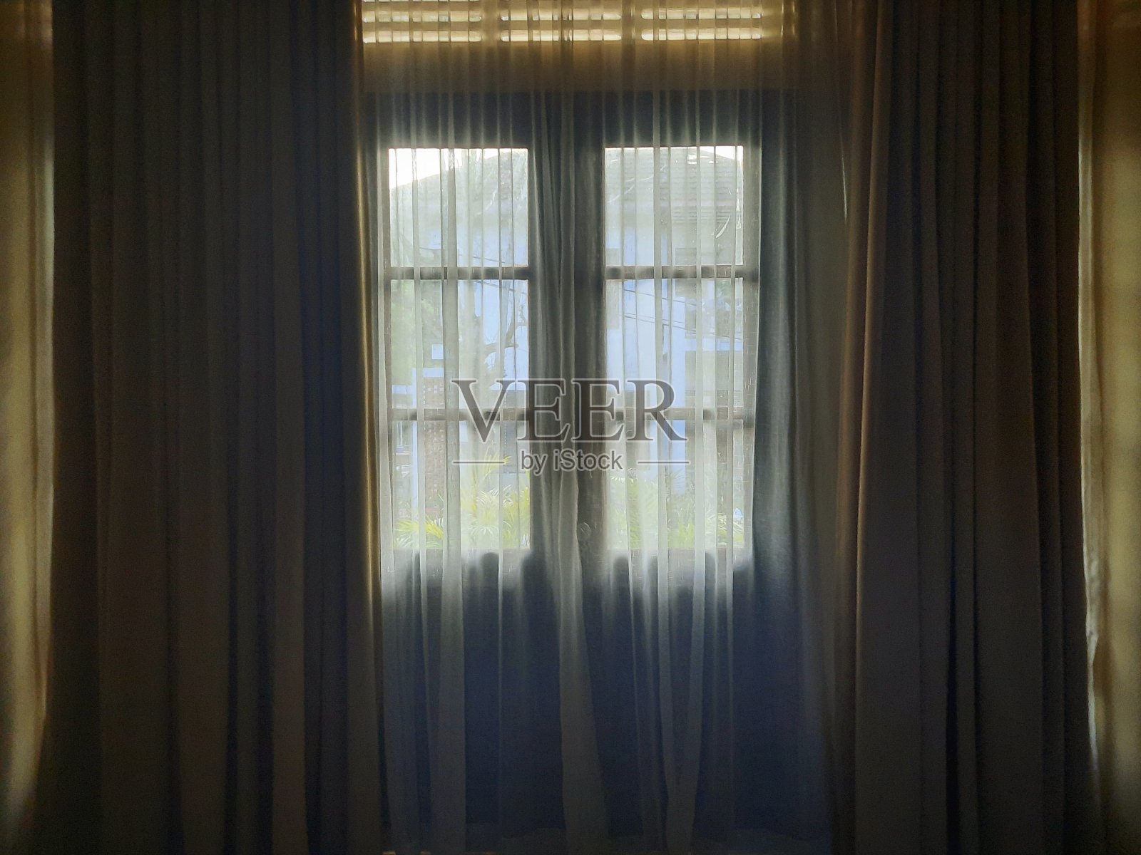 门和窗帘照片摄影图片