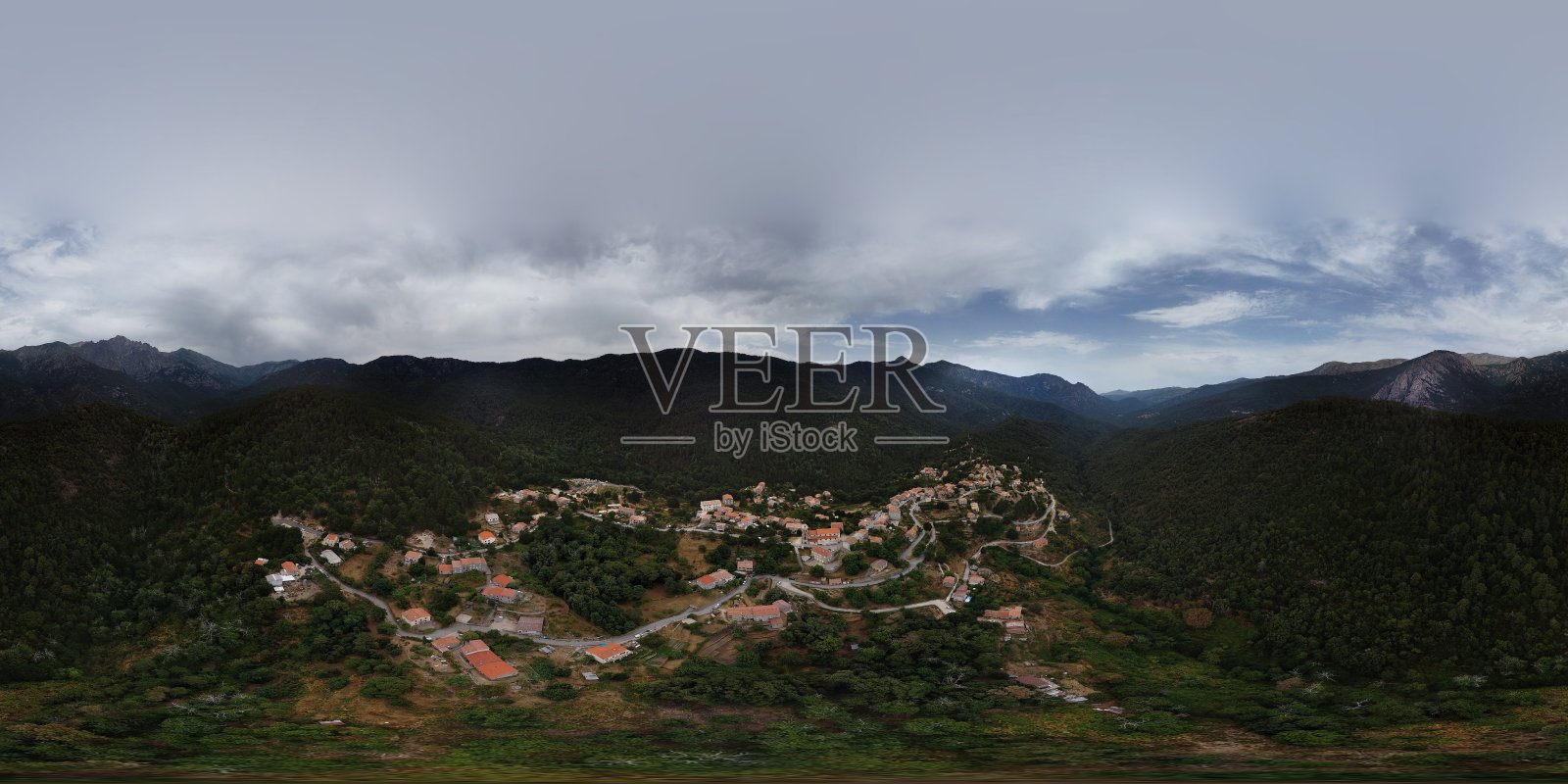 科西嘉人的村庄照片摄影图片