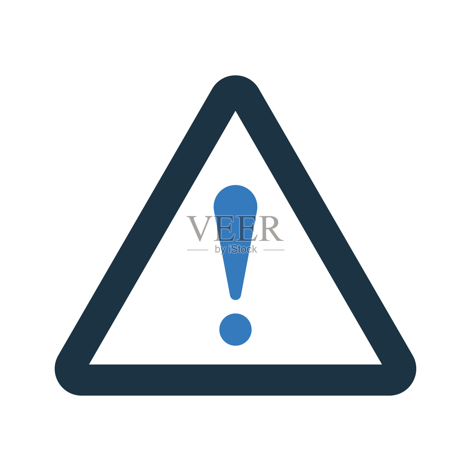 警告,板图标。简单的可编辑矢量插图。插画图片素材