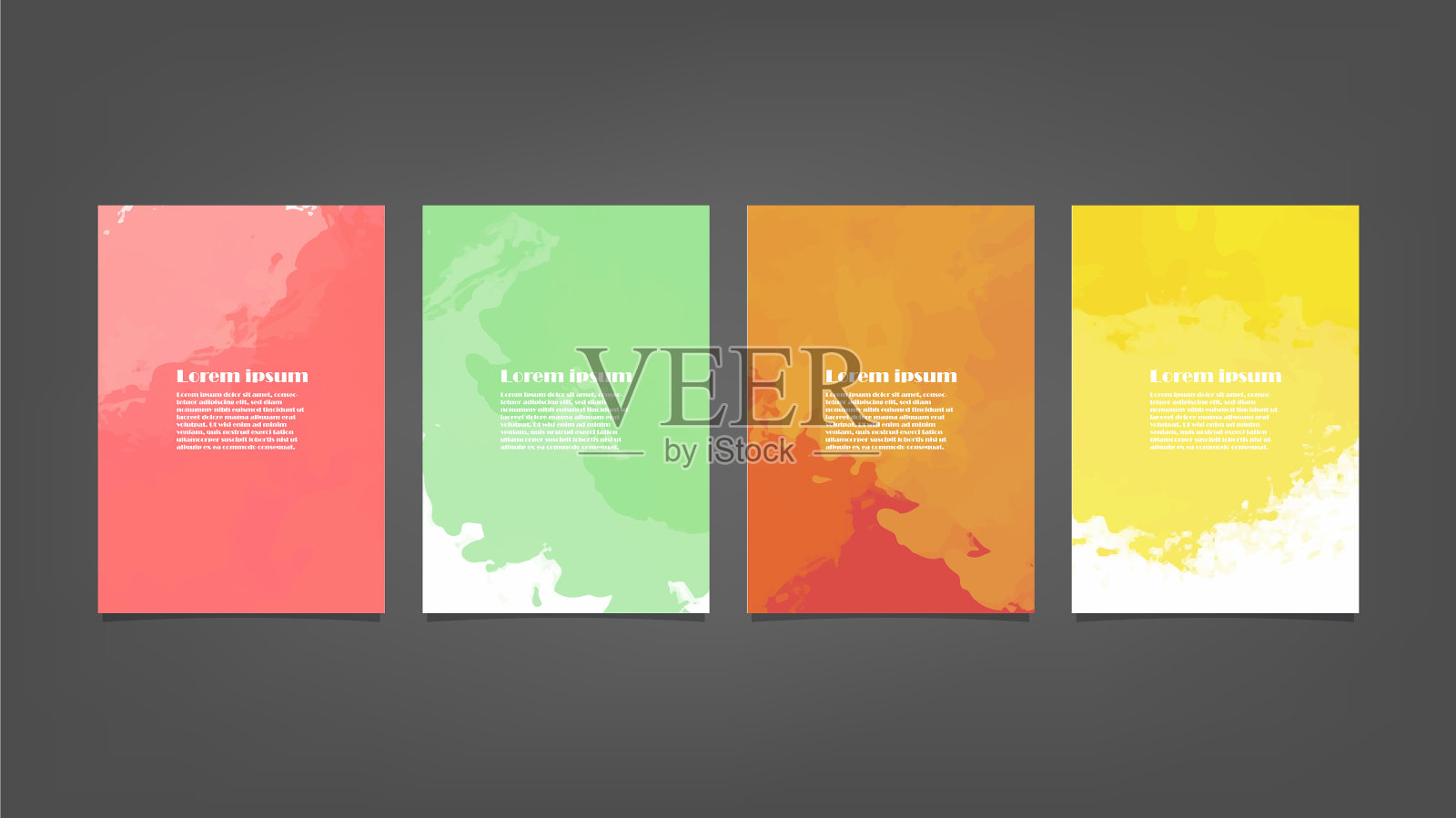 为海报设置彩色水彩背景插画图片素材