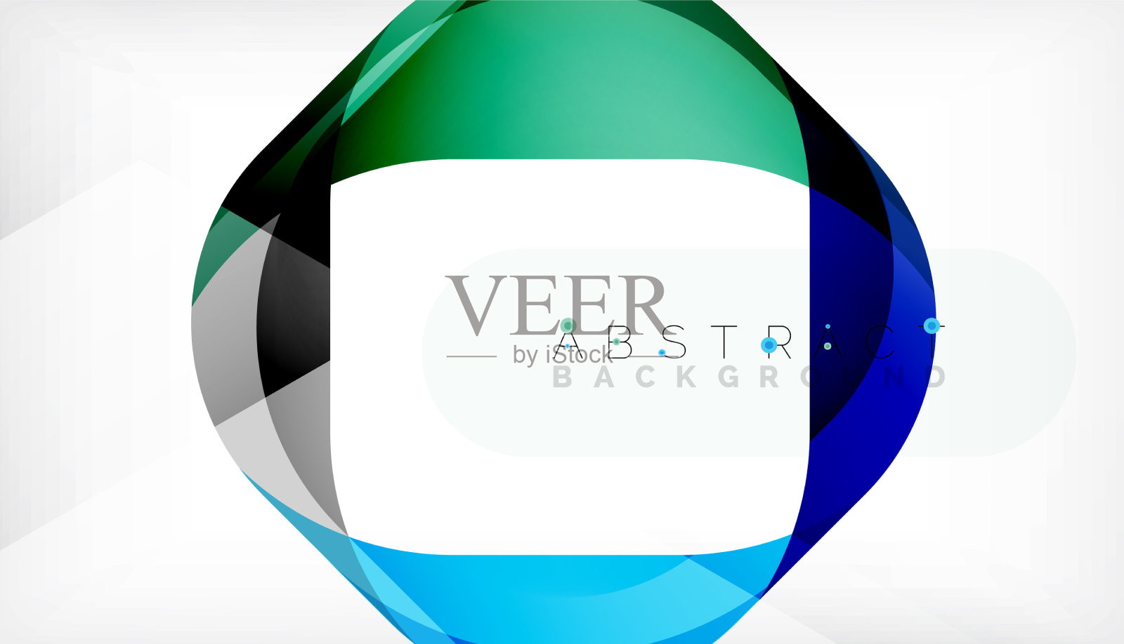 抽象的带有重叠波的正方形形状插画图片素材