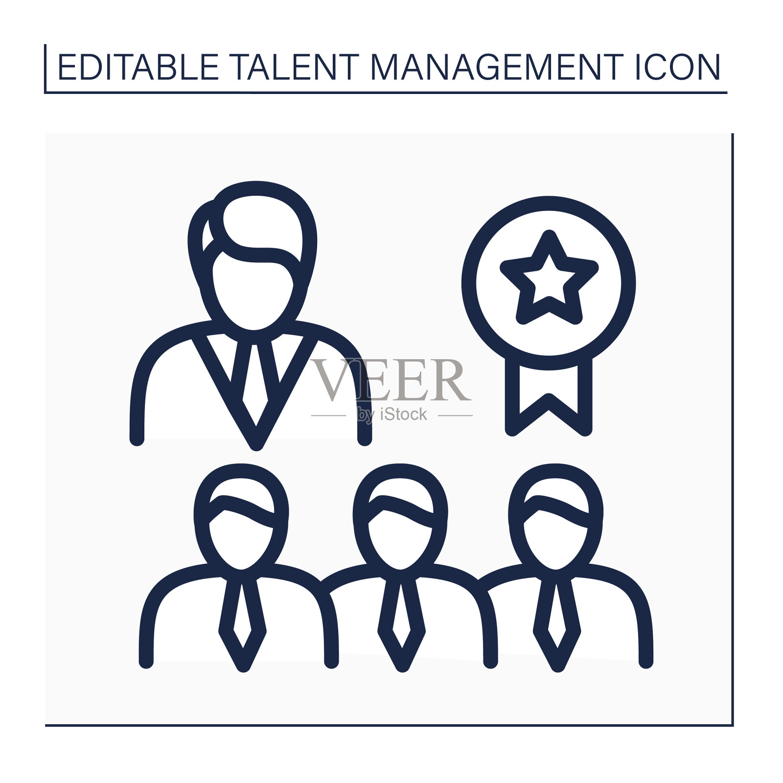 雇主品牌线图标图标素材