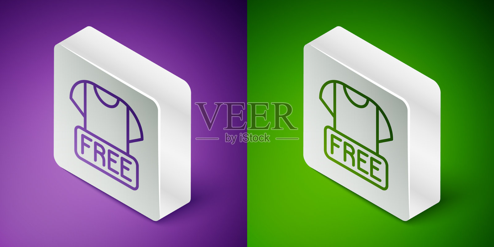 等距线衣服捐赠图标孤立上插画图片素材