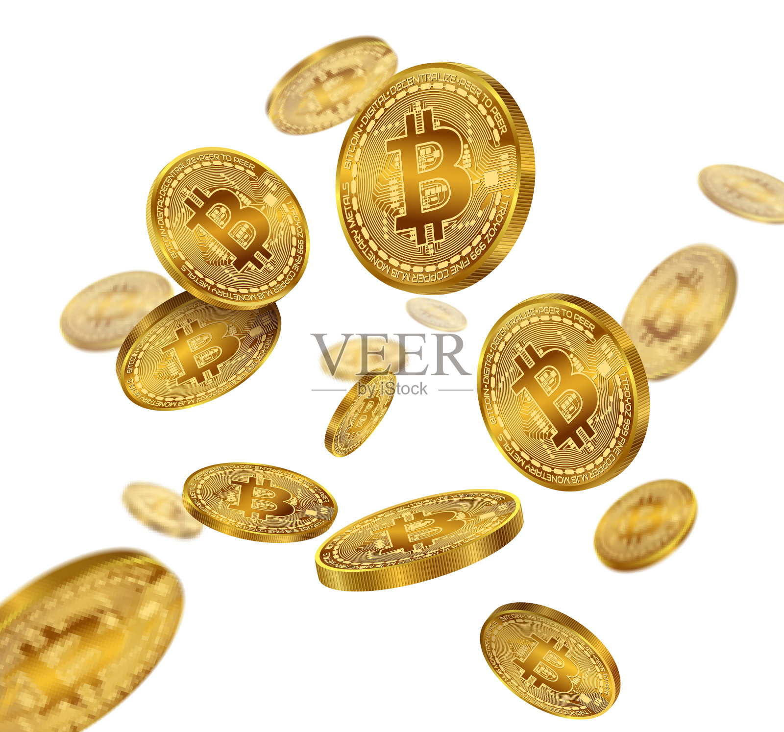 金币浮动设计元素图片