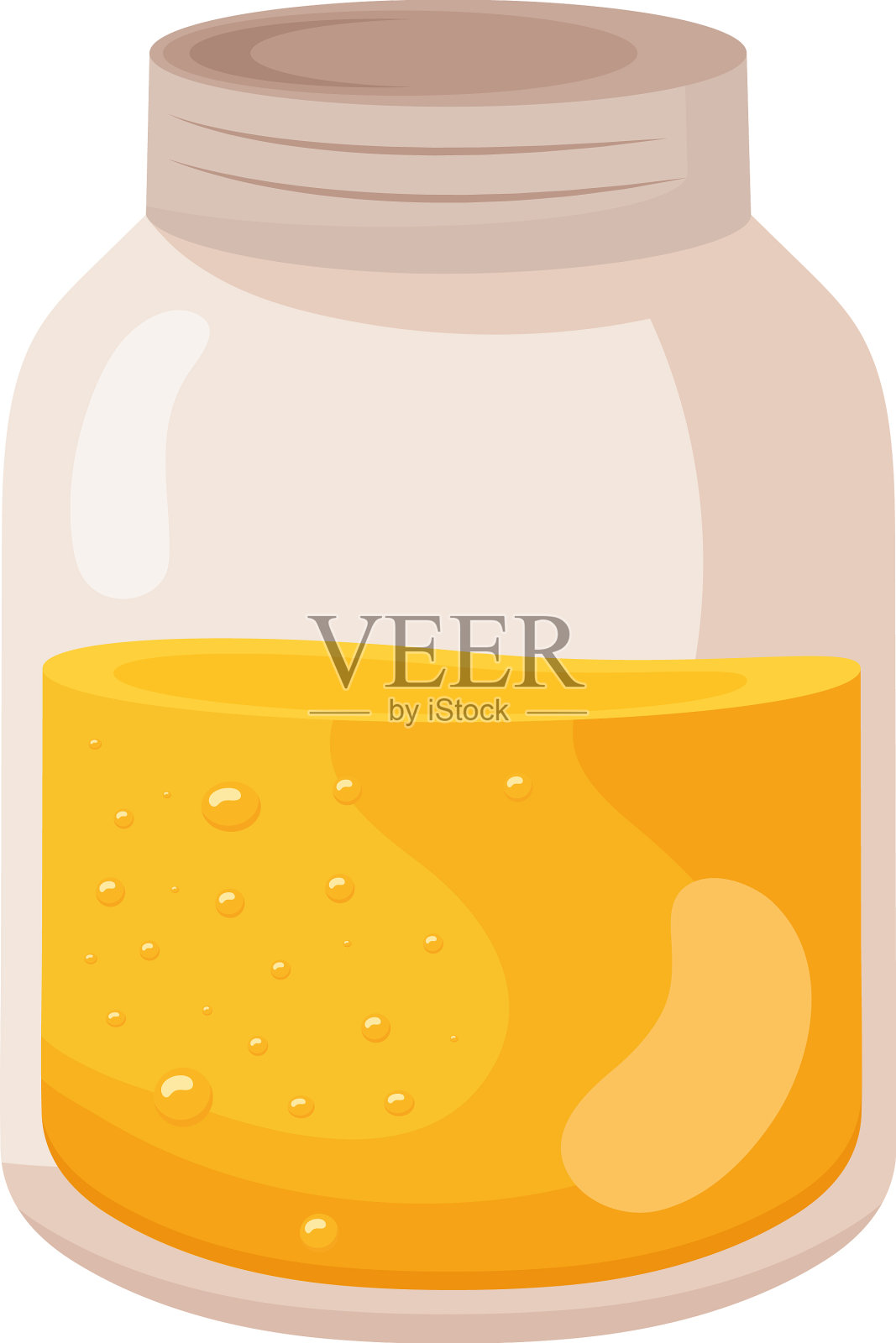 蜂蜜罐设计元素图片