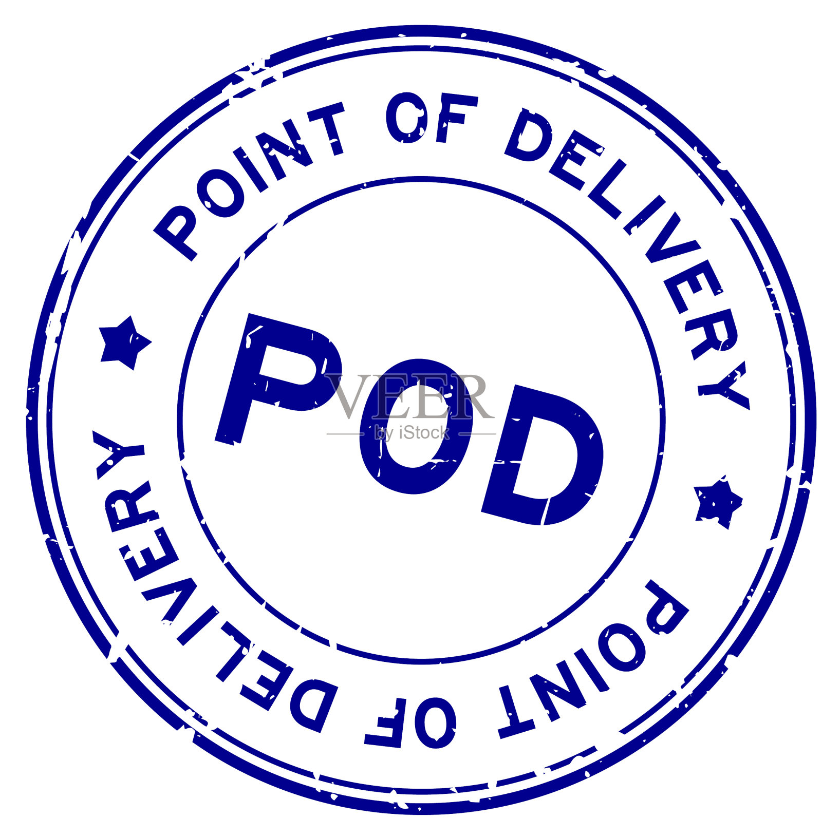 垃圾蓝豆荚点送货消息设计元素图片