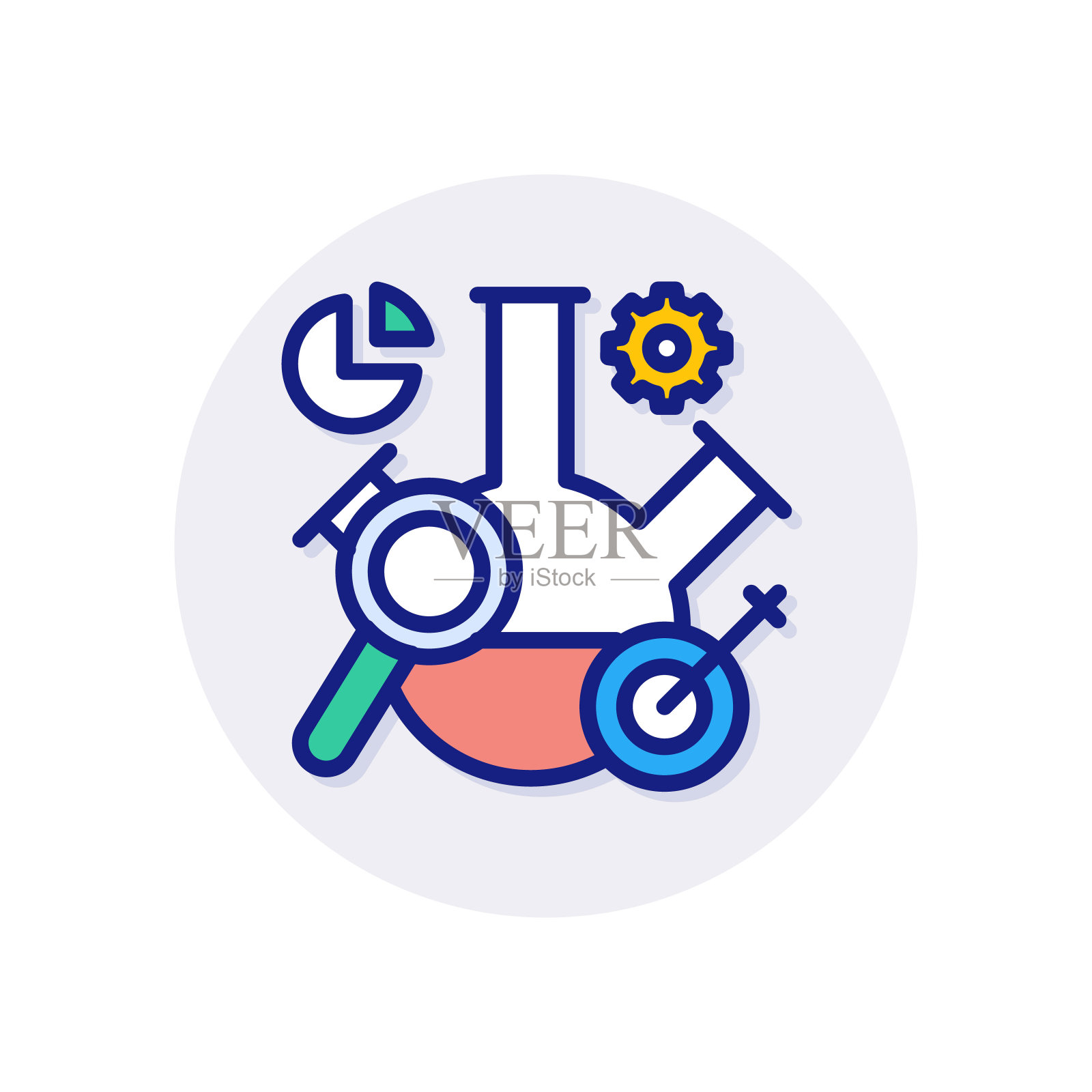 研究插画图片素材