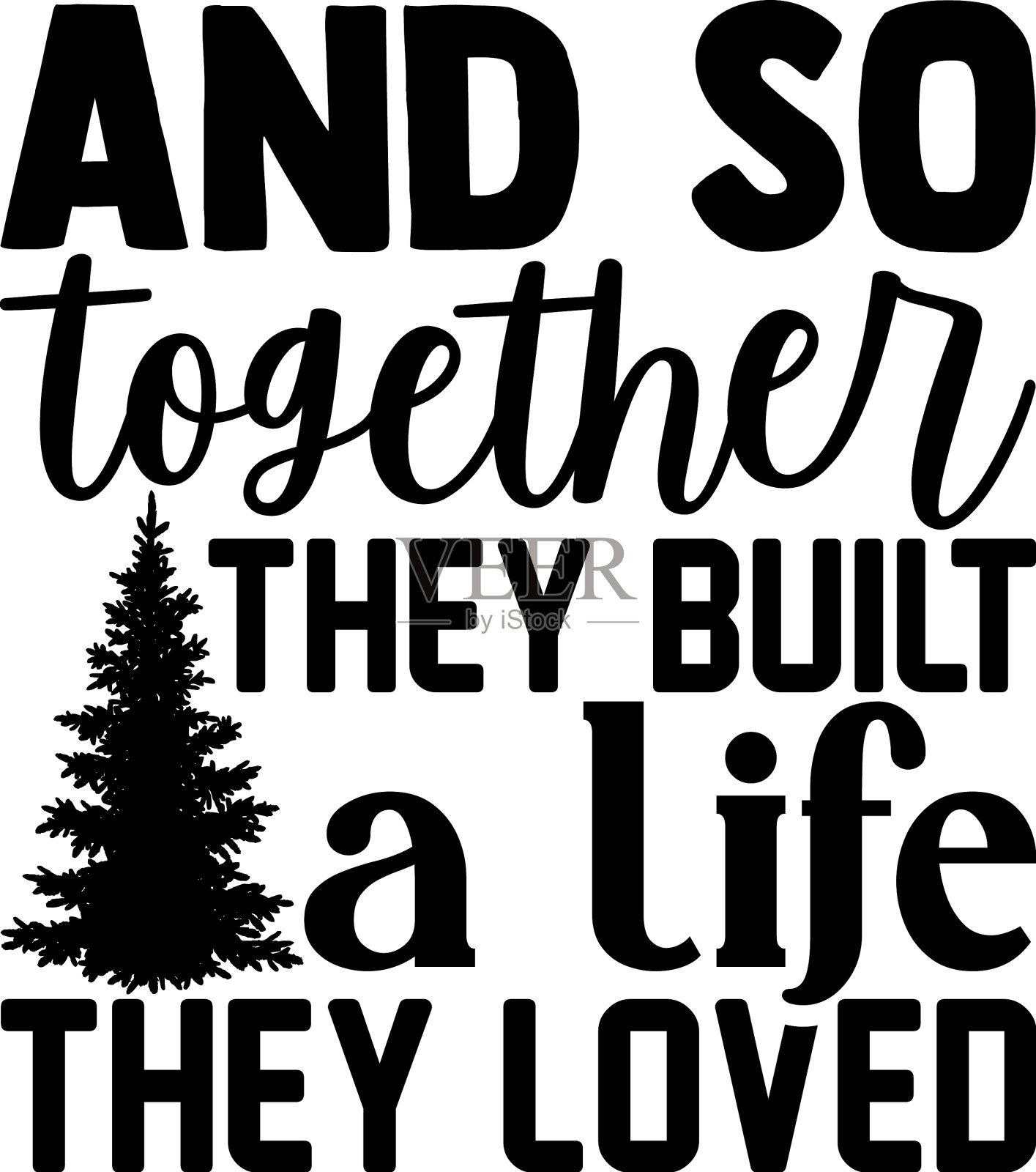 于是他们一起建立了他们热爱的生活设计元素图片