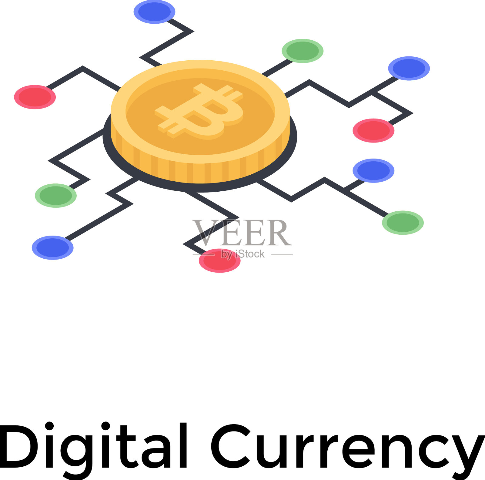 商业与金融分析插画图片素材